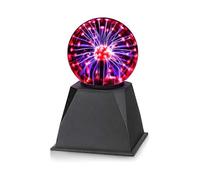 Plasma Ball 4 inch, Touch and Sound Sensitive Plasma Lamp, Science Kits for Kids, Great Educational Toy Gift for Boys, Magic Night Light