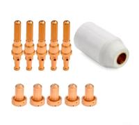 Plasma Cutter Tips and Nozzles Set with 9-8218 Shield Cup, 9-8215 Electrode & 9-8206 Nozzle for SL60 Cutting Torch