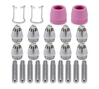 Plasma Cutter Torche Consommables Électrode Buses Tasses Cuivre Galvanisé Céramique SG55 AG60 WSD60P Consommables 1,1 cm Torche de Coupe Buse Embout Set Accessoires de Soudage