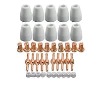 PLASMARGON 40 pièces PT31 Coupeur de Plasma buse à plasma électrode découpeur plasma Accessoires consommables pour torche de découpe plasma PT31 buse plasma parkside