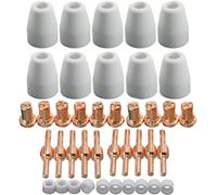 PLASMARGON PT31 Lot de 40 buses plasma + électrodes + anneaux de torsion + capuchons en céramique