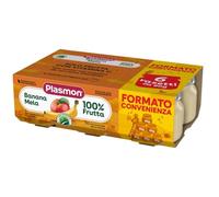 Plasmon Nourriture pour Bébé Banane Pomme - 6 Pots de 80 g