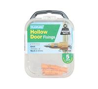 Plasplug Lot de 5 chevilles pour porte creuse