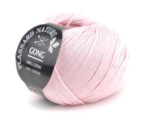 Plassard Fil Crochet et Tricot d'été : Gong 210 Rose Layett