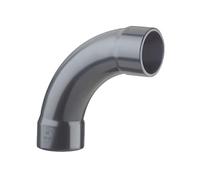 Plasson - Raccord PVC pression pour piscines - COUDE GRAND RAYON PVC PRESSION 90° FF à coller - Ø40 -