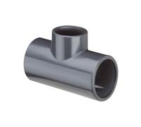 Plasson - Raccord PVC pression pour piscines - TE 63-32-63 à 90° REDUIT au CENTRE à coller -