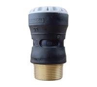 Plasson - Raccords PEHD encliquetables - Raccord droit encliquetable PE Ø32 - Laiton mâle 1"1/4 (33/42) - Série 1 -