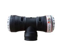 Plasson - Raccords PEHD encliquetables - Té 90° encliquetable PE Ø32 - Taraudée femelle 1"