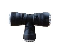 Plasson - Raccords PEHD encliquetables - Té réduit 90° encliquetable Ø25x20x25 tube PE - Série 1 -