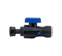 Plasson - Raccords PEHD encliquetables - Vanne 1/4 tour encliquetable TEKPLASS PE Ø32 - Femelle écrou-prisonnier 1'' (26/34) sans prise de purge (joint fourni)