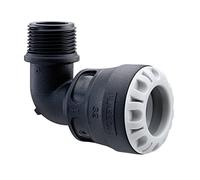 Plasson - Raccords PEHD Plasson encliquetables - Coude 90° encliquetable PEHD Ø32 - fileté mâle 3/4" - Série 1 - Plasson