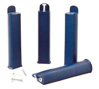 PLAST - Jeu de 4 pieds 22 cm bleus pour cadre à lattes