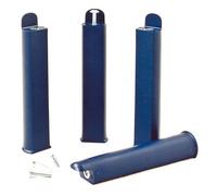 PLAST - Jeu de 4 pieds 28 cm bleus pour cadre à lattes