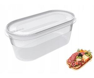 Plast Team 15030101 bac Helsinki 0,80 l boîte Transparent, Couvercle Transparent