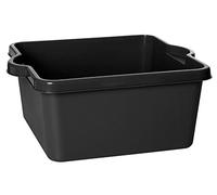 Plast Team Bassine carrée Atlanta 10 L Noir Taille Unique