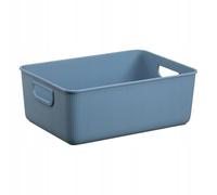 Plast Team Akita Boîte de rangement écologique et durable en matériau recyclé Bleu 10 l
