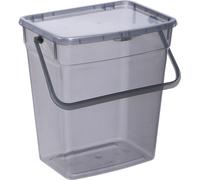 Plast Team Boîte de rangement pour poudre à lessive avec couvercle (10 l, gris)