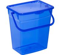 Plast Team Boîte de rangement pour poudre à lessive avec couvercle (6 l, bleu)