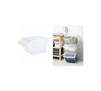 Plast Team Bac de rangement incliné 40 litres avec couvercle
