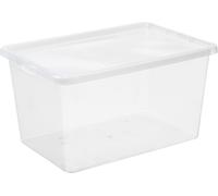 plast team Boîte de rangement BASIC BOX 52 litres transparente