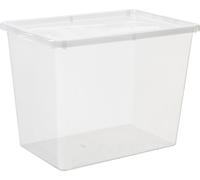 plast team Boîte de rangement BASIC BOX 80,0 litres transparente