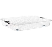 Boîte de rangement sous lit à roulettes 49 litres
