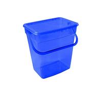 Plast Team Boîte de rangement pour poudre à lessive avec couvercle (10 l, bleu)