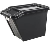 plast team Boîte de rangement PROBOX SLANTED 58 litres noir