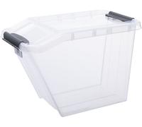 plast team Boîte de rangement PROBOX SLANTED 58 litres transparente