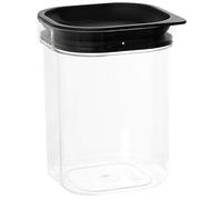 Plast team City Series Hamburg Conteneur de Stockage, 1,6 l, Transparente et Noir