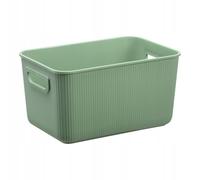 Plast Team Conteneur Akita poignées | organisateur écologique et durable fabriqué en matériau recyclé | pour le stockage (vert, 5L)