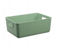 Plast Team Conteneur Akita poignées | organisateur écologique et durable fabriqué en matériau recyclé | pour le stockage (vert, 10 L)