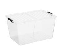 Plast Team Home Box Flex 50L conteneur double couvercle transparent