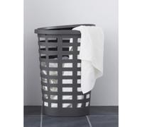 PLAST TEAM Panier à linge BOSTON, 54 litres, ovale, blanc