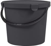 plast team Seau à cueillir avec couvercle 10 litres gris foncé