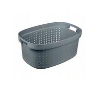 Panier à linge 42 L Plast Team SEOUL gris avec poignée Gris G
