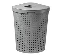 Plast Team Seoul Panier à linge d’angle Gris 62 l