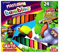 Plastelina 24 kolory Bambino