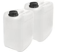 plasteo® 2 x 5 litres Bidons d'eau Bidons de camping sans danger pour les aliments BPA libre gastronomie commerce camping caravane Indoor Outdoor