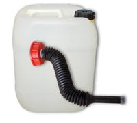 plasteo Jerrican à eau de 20 l avec bec verseur flexible long, DIN 61