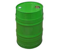 plasteo Lot de 3 barils métalliques 62 L, fût, tonneau à bonde, Vert (3x23027)
