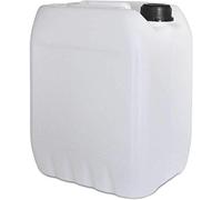 plasteo Lot de 30 Bidons - Jerrican 10 L, Naturel, Ouverture DIN 45, HDPE Alimentaire (22003x30)