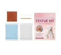Plaster Powder - 100g Fast Curing Casting Kit, Beginners Easy Mixing Hand Mold Sculpting Supplies, Water Activated Memory Stone Sculpture Material, DIY Craft Set For Couples Family Keepsake