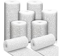 Plaster Tape Set Of 6 Plastered Fabric Strips Plaster Rolls - Quick Drying Plaster - Resin Medical For Body Diy Art Decoration Sculpture