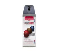 Plasti-kote 23102 400ml Premium Spray Paint - Matt Grey