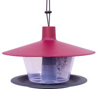 plastia 160-6970194 Mangeoire pour oiseaux 'Finch' Ø28cm,bordeaux/anthracite, rouge