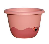 Plastia Pot de Fleur MARETA ø 30 Suspension + indicateur de Niveau d’Eau Rose + Bordeaux