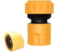 Plastic 3/4 Inch Garden Hose Quick Connector, 19mm Hose Repair Joint, Water Irrigation Hose Fitting, 1 Piece(A 1pcs)