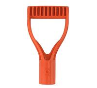 Plastic 32MM Inner Diameter D Grip Handle Shovel Replacement Snow Digging Raking Easy Installation Garden Accessories (Orange)