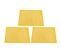 Plastic Bee Queen Protect Excluder Pipe Tapping Grid Tool Tool Beehive Séparent Board pour Apiculture Jaune 510x420mm 3pcs